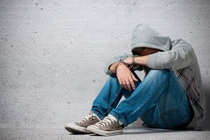 Arrested Teenager With Handcuffs